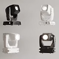 Professional Stage Moving Head Lights In Black And White Fixtures Design