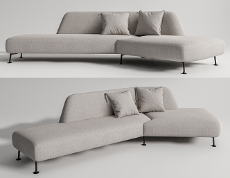 Modern Multiplayer Sofa Multiplayer Alien Sofa 3d model