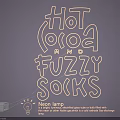 Stylish Neon Lighting Combinations With Hot Cocoa And Fuzzy Socks Design