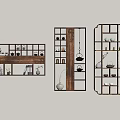 Traditional Wooden Bogu Shelves Displaying Vases Books Antique Teapots And Decorative Ornaments