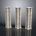 Columns Stone Columns Stone Columns Old Columns Roman Columns Roman Columns Classical Columns Greek Columns 3d model