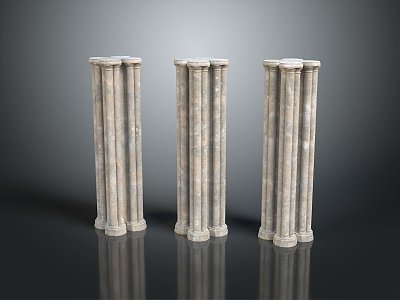 Columns Stone Columns Stone Columns Old Columns Roman Columns Roman Columns Classical Columns Greek Columns 3d model