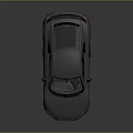 Sleek Metallic Gray Sports Car With Copper Wheels And Rear Spoiler