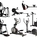 Essential Sports Equipment for Home Gym Including Elliptical Machines Exercise Bikes Rowers and Treadmills