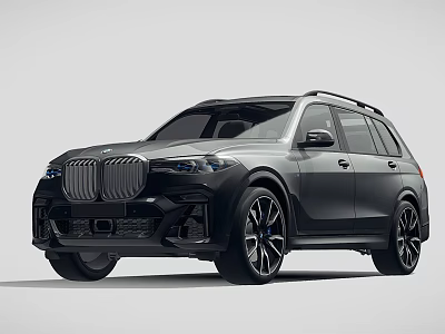 Luxury Black BMW SUV With Sporty Exterior Design And Large Alloy Wheels 3d model Luxury Black BMW SUV With Sporty Exterior Design And Large Alloy Wheels 3d model