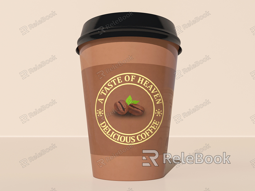 Modern coffee cup model