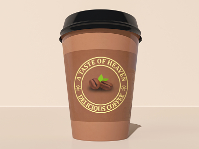 Modern coffee cup model