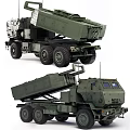 Military Green Multi Wheel Vehicle With Missile Launcher System And Armor