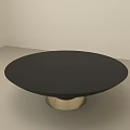 Elegant Modern Coffee Table With Black Smooth Top And Gold Metal Base