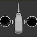 White Space Exploration Drone With Dual Rotors For Cosmic Aerial Missions
