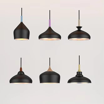 Pendant lamp combination 3d model
