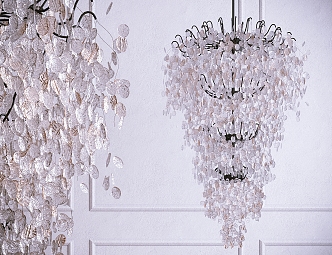 Modern Crystal Chandelier Glass Chandelier 3d model