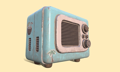 Radio Speaker Broadcast 3d model