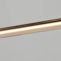 Modern Sleek LED Chandeliers With Linear And Curved Metal Frame Lighting Design