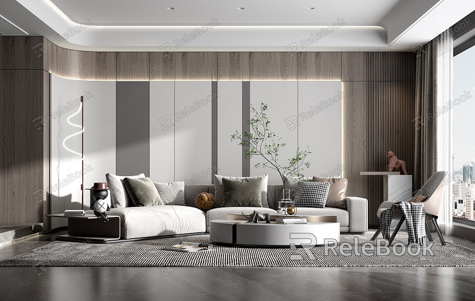 modern living room model