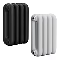 Stylish Black And White Heating Radiator Design For Home Living Space Use