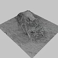 The Burned Car 3d model