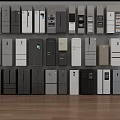 Various Modern Refrigerators and Freezers with Different Colors and Designs for Kitchen Appliances