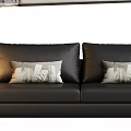 Light And Dark Two Seater Sofas With Decorative Cushions And Side Tables