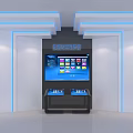 Modern all-in-one machine touch query system 3d model