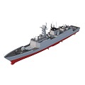 Type 054A frigate modern warship frigate 3d model