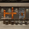 Elegant Modern Boutique Store Interior With Sofa Chairs Chandelier Bookshelves And Rug