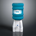NVISS Water Dispenser With Blue Water Bottle And White Base Daily Appliance