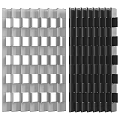 Modern Partition Design With Black And White Square Panels Grid Pattern 3d model
