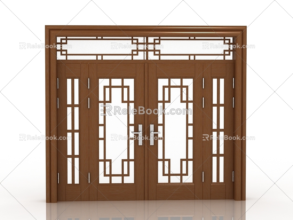 new chinese style gate 3d model