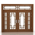 new chinese style gate 3d model