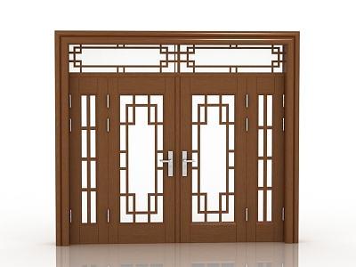 new chinese style gate 3d model