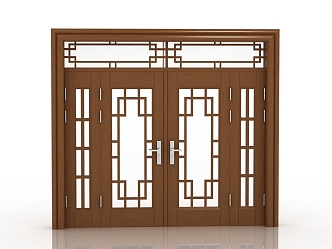 new chinese style gate 3d model