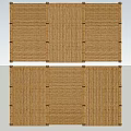 Bamboo Folding Screen With Multiple Panels For Home Decor And Partition