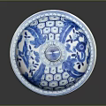 Blue And White Porcelain Lidded Jar With Traditional Floral Patterns For Daily Use
