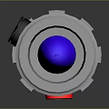 Detailed Blue Lightsaber Structure With Glowing Blade And Black Hilt