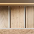 Various Wooden Flooring Patterns Showcasing Herringbone Plank And Vertical Strip Designs 3d model
