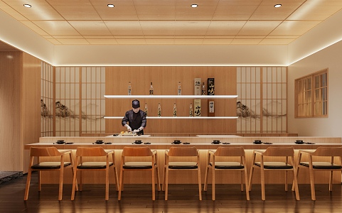 Japanese Restaurant 3d model