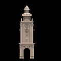 European Architecture Tower Featuring Arched Doors Decorative Windows And Dome Spire