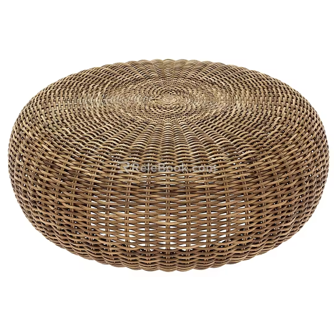 Japanese futon cushion 3d model