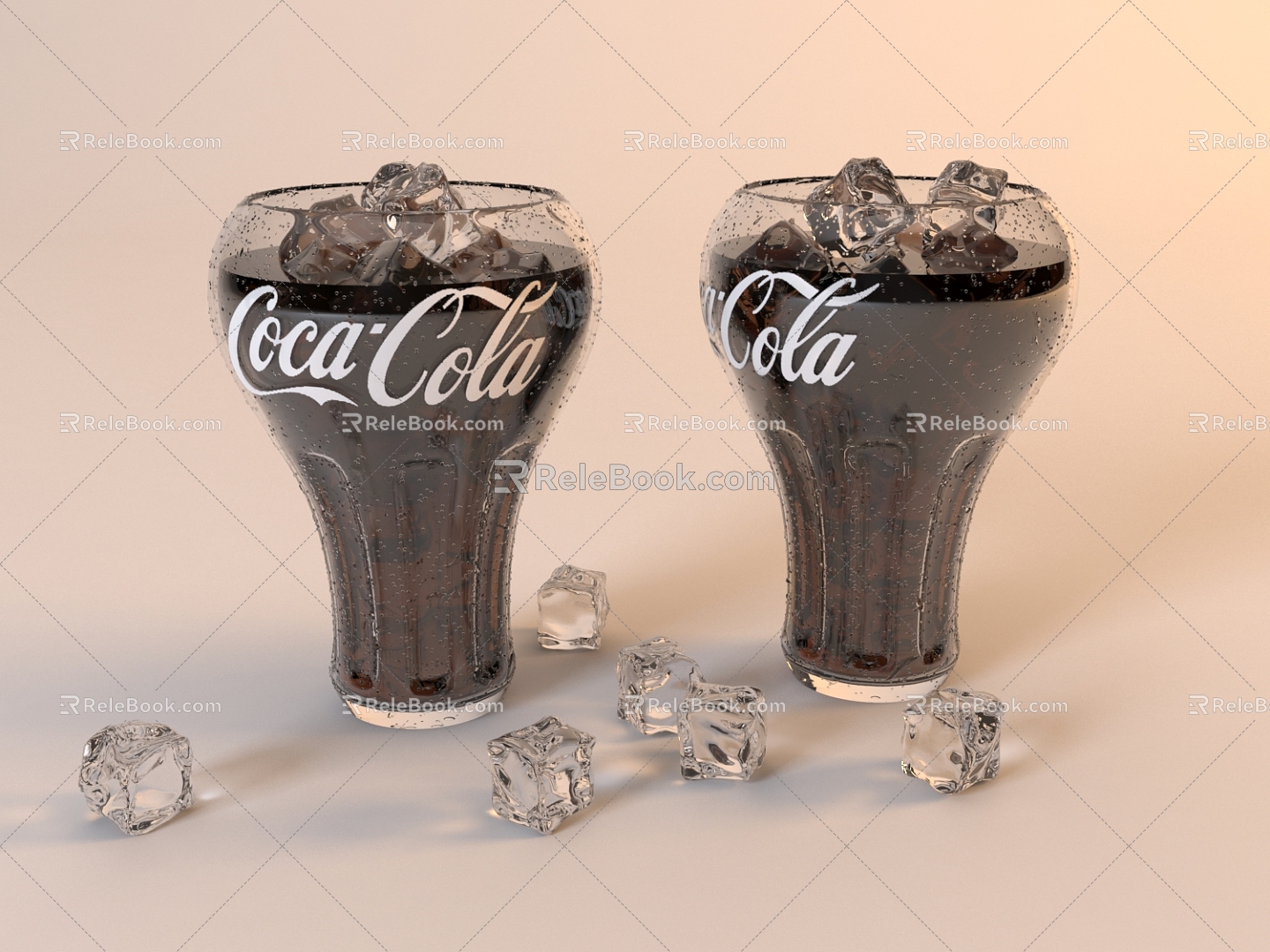 Modern Drinks 3d model