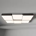 Modern Minimalist Round Ceiling Light With White Lampshade And Metal Frame For Home Decoration