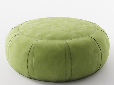 Modern cushion round low cushion futon 3d model