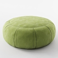 Modern cushion round low cushion futon 3d model