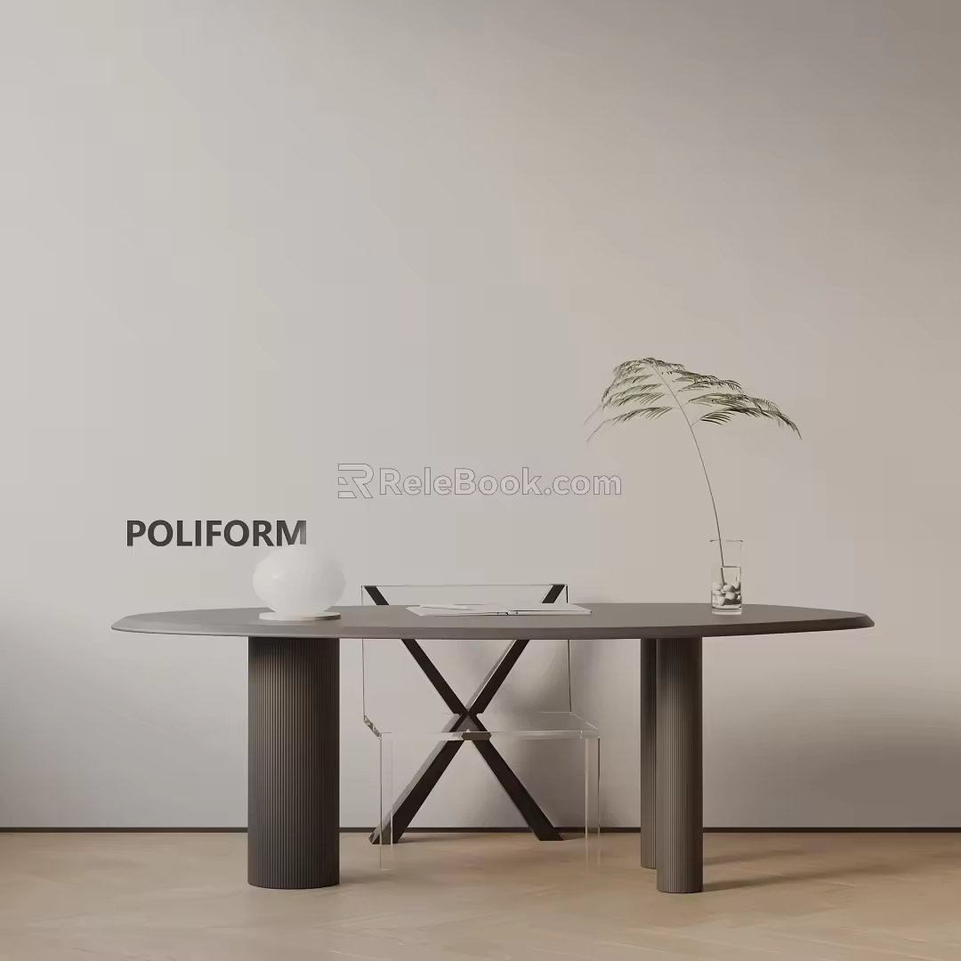 Modern Bookshelf 3d model