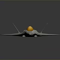 Futuristic Aerospace Spacecraft With Sleek Gray Design And Yellow Cockpit