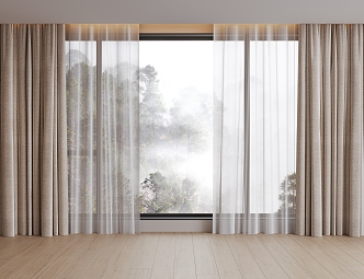 Modern Curtains 3d model