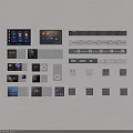 Smart Home Switch Panels With Various Modern Designs Digital Displays And Color Options