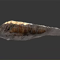 Natural Rugged Canyon Formation With Reddish Brown Layered Rock Cliffs And Erosion Gullies