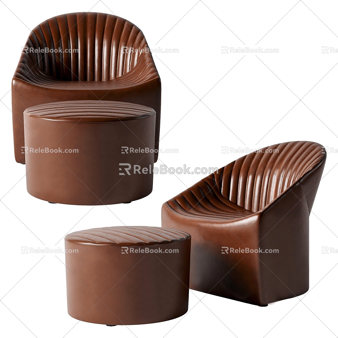 Modern single sofa 3d model