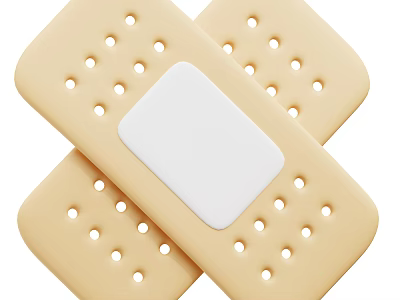 Medical Device Adhesive Bandages with Vent Holes Sterile Breathable for Wound Care 3d model